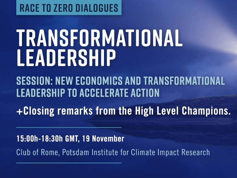 Transformational Leadership: Race to Zero Dialogues Closing Session