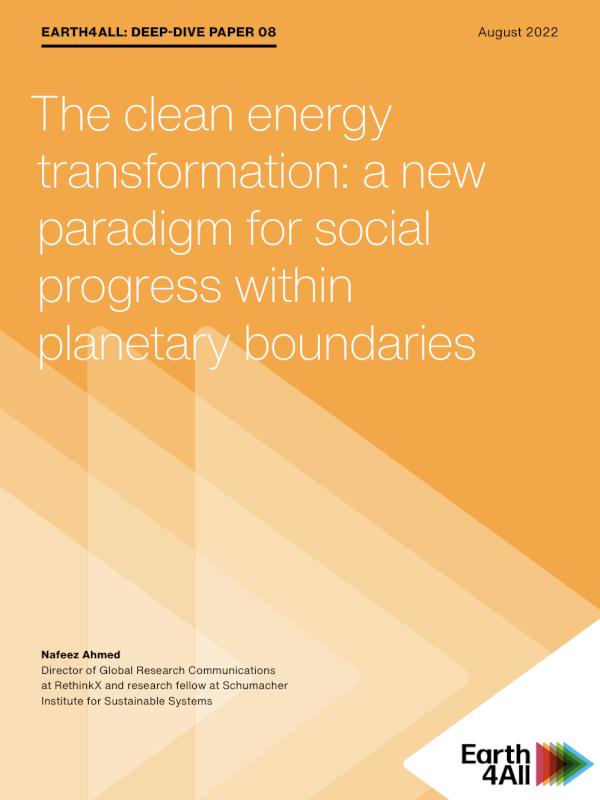 The clean energy transformation: a new paradigm for social progress within planetary boundaries<span> – 2022</span>