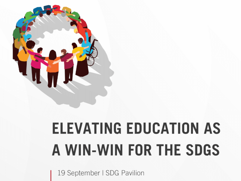 Elevating education as a win-win for the SDGs