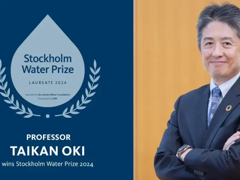 Taikan Oki wins the 2024 Stockholm Water Prize