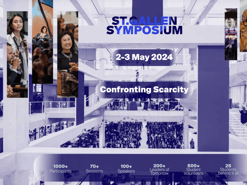 St. Gallen Symposium 2024: Confronting Scarcity